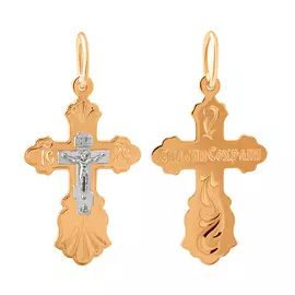 Подвеска из красного и белого золота 35-0678-17-00