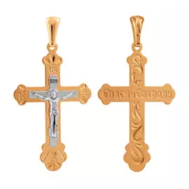 Подвеска из красного и белого золота 35-0680-17-00