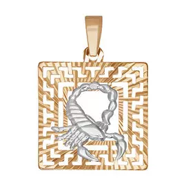 Подвеска из красного золота 032227