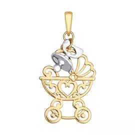 Подвеска из красного золота 035111