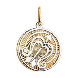 Подвеска из красного золота 035707