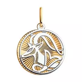 Подвеска из красного золота 035708