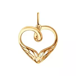 Подвеска из красного золота 035995