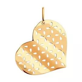 Подвеска из красного золота 036044