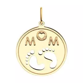 Подвеска из красного золота 036113