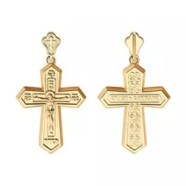 Подвеска из красного золота 121306