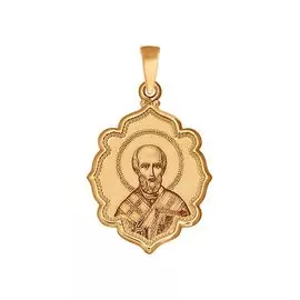 Подвеска из красного золота с эмалью 102993