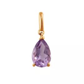 Подвеска из красного золота с аметистом 31-0927-11-07