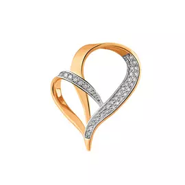 Подвеска из красного золота с бриллиантами 31-9506-11-02