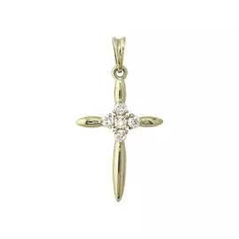 Подвеска из красного золота с бриллиантами 8-168