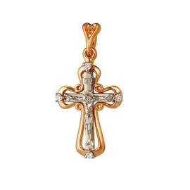 Подвеска из красного золота с бриллиантами 8-187