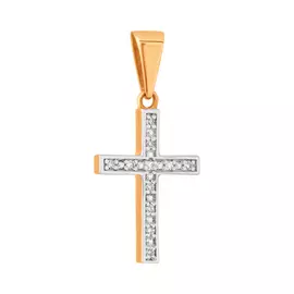 Подвеска из красного золота с бриллиантами EKO027P-11-02