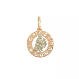 Подвеска из красного золота с декором. вставкой 74096