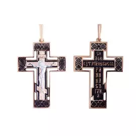 Подвеска из красного золота с декором. вставкой 74541