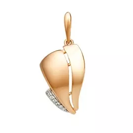 Подвеска из красного золота с фианитами 005813-1102