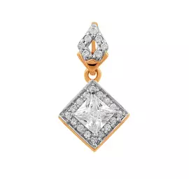 Подвеска из красного золота с фианитами 31-1909-11-01