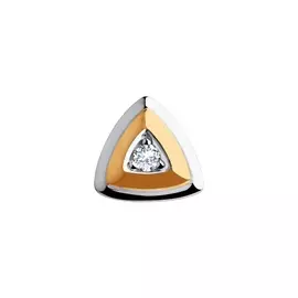 Подвеска из красного золота с фианитом 035571