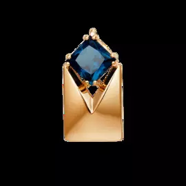 Подвеска из красного золота с ситаллом 009573-1330