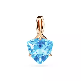 Подвеска из красного золота с топазом 03-3-130-1300-010