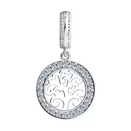 Подвеска из серебра с фианитами 94032487