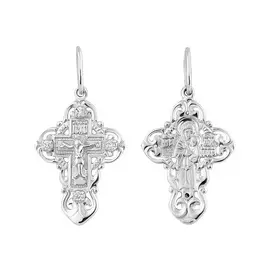 Подвеска из серебра с фианитами с родированием 31-0815-23-01