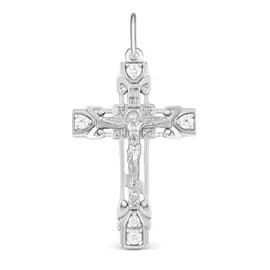 Подвеска из серебра с фианитом Кр-828р