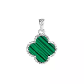 Подвеска из серебра с малахитом TC-P206-1-X-W-Mal-X-W
