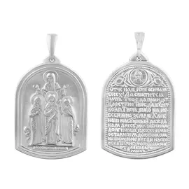 Подвеска из серебра с родированием 35-0334-23-62