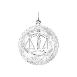 Подвеска из серебра с родированием 94030876