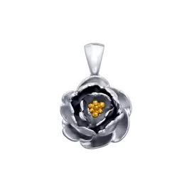 Подвеска из серебра с родированием 94032005