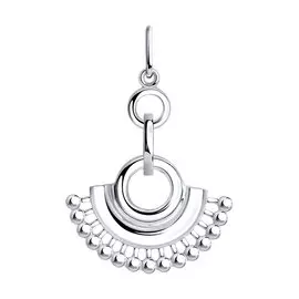 Подвеска из серебра с родированием 94032536