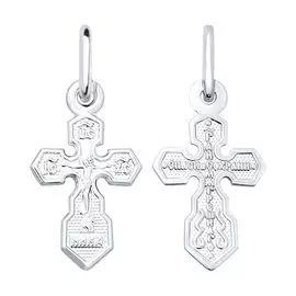 Подвеска из серебра с родированием 94120104