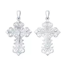 Подвеска из серебра с родированием 94120130