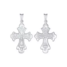 Подвеска из серебра с родированием 94120146