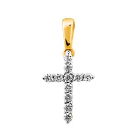 Подвеска из желтого золота с бриллиантами 31-9097-13-02