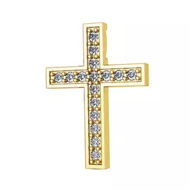 Подвеска из желтого золота с бриллиантами 9901027