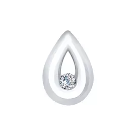 Подвеска из золота с бриллиантом 1030653