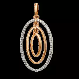 Подвеска из золота с фианитами 004103-1102