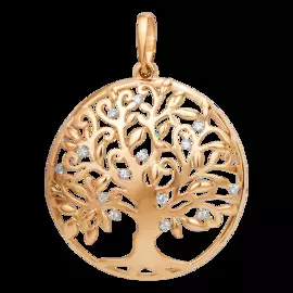 Подвеска из золота с фианитами 101818-1102