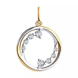 Подвеска из золота с фианитами 51-130-00933-1