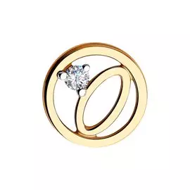 Подвеска из золота с фианитом 51-130-00635-1