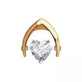 Подвеска из золота с фианитом swarovski 81030215