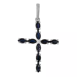 Подвеска из золота с сапфиром 8-370-02