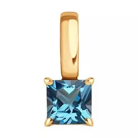 Подвеска из золота с топазом 732350