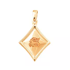 Подвеска «Козерог» из красного золота 35-0471-11-70