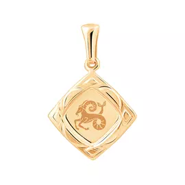 Подвеска «Козерог» из красного золота 35-0537-11-70