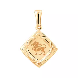 Подвеска «Лев» из красного золота 35-0537-11-65