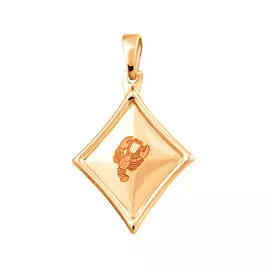 Подвеска «Рак» из красного золота 35-0471-11-64