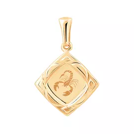 Подвеска «Скорпион» из красного золота 35-0537-11-68