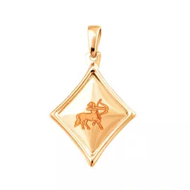 Подвеска «Стрелец» из красного золота 35-0471-11-69